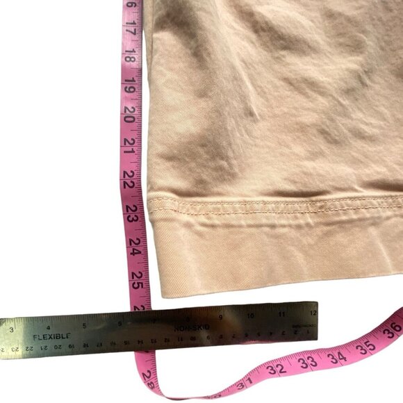 MARINE LAYER Women Wide Leg Pants Sz 6 Peach High Waist Cropped Jeans 30-2 - Picture 6 of 15